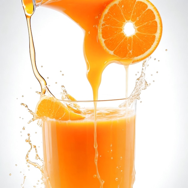 Orange splash background generated Ai