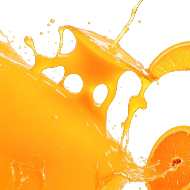 Orange splash background generated Ai