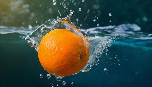 Orange Splash Dive