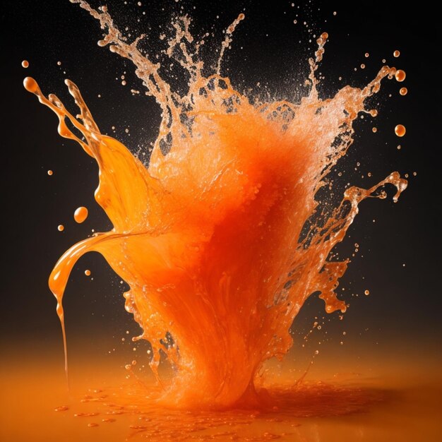 Photo orange splash