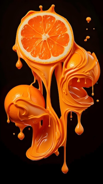 Orange splash