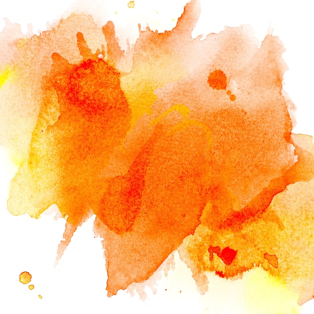 orange splashes watercolor