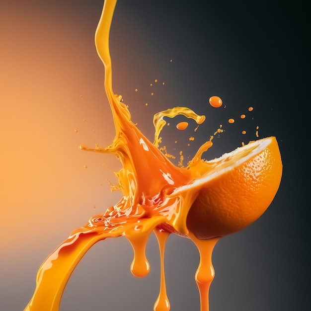 Orange splashes