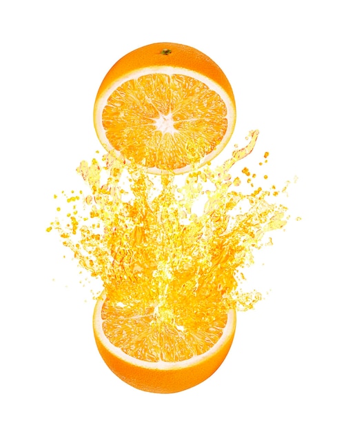 orange splashing