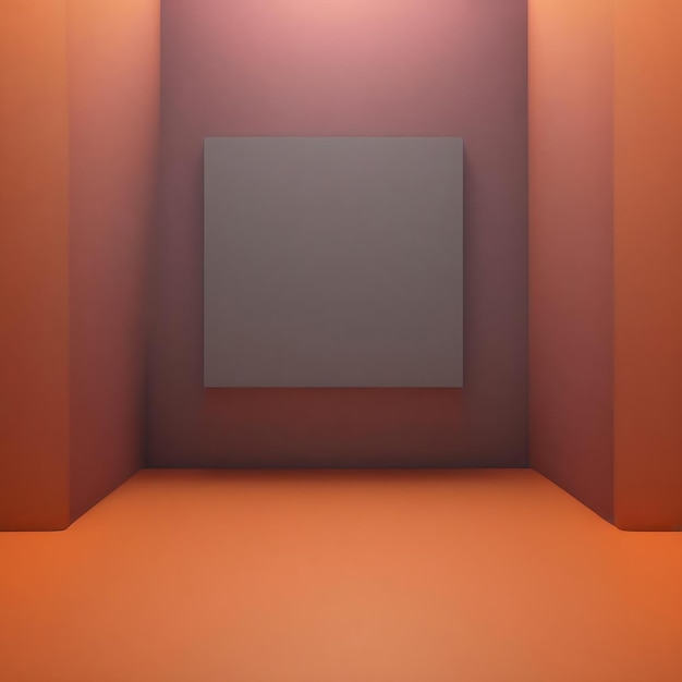 Photo orange square background gradient design
