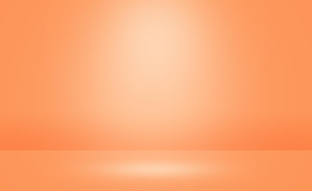 orange studio empty room background