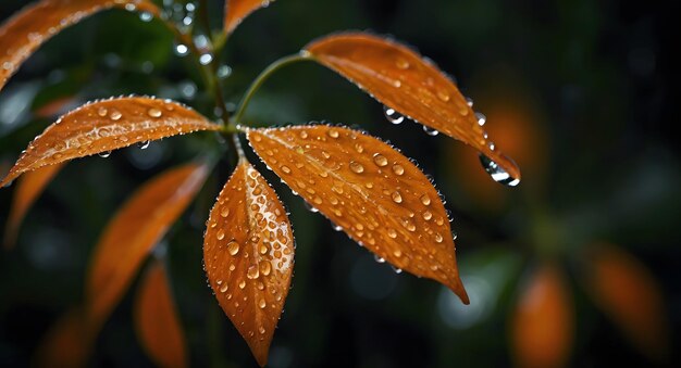 Orange Summer leaves