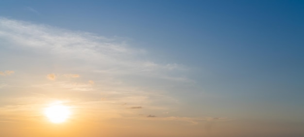 Orange sunrise beautiful sky background