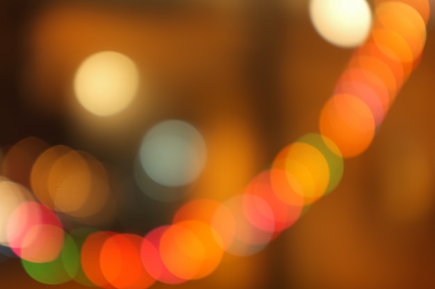 Orange sweet bokeh out of focus background