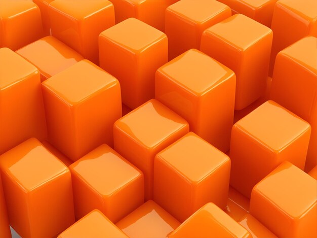 オレンジ色の甘いキャラメル キューブの背景