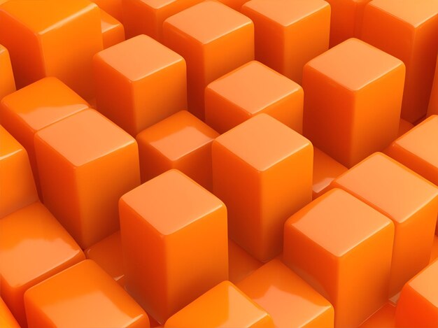 Orange sweet caramel cubes background