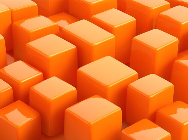 Orange sweet caramel cubes background