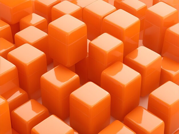 Orange sweet caramel cubes background