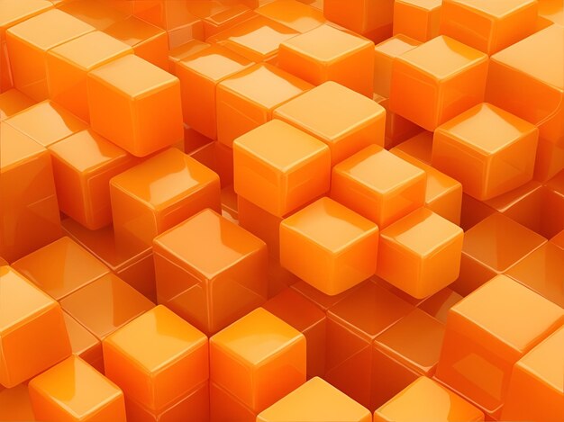 Orange sweet caramel cubes background