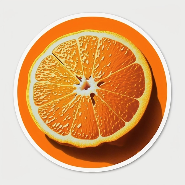 Orange vector fruit Fresh orange icon Fruit citrus with slices Isolated on white