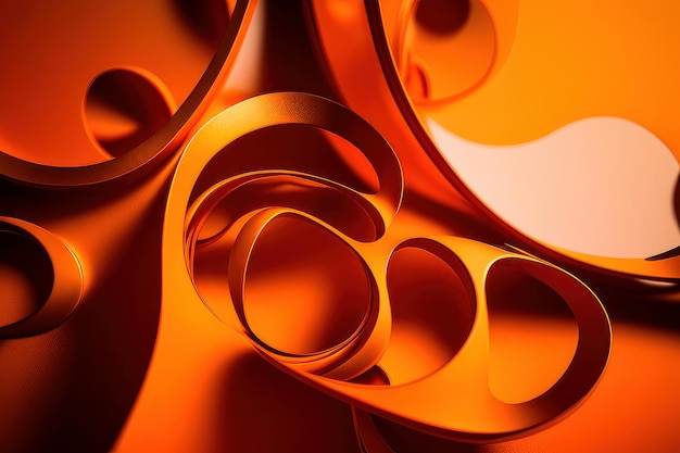 Orange wallpaper with a lot of circles and the word love on it