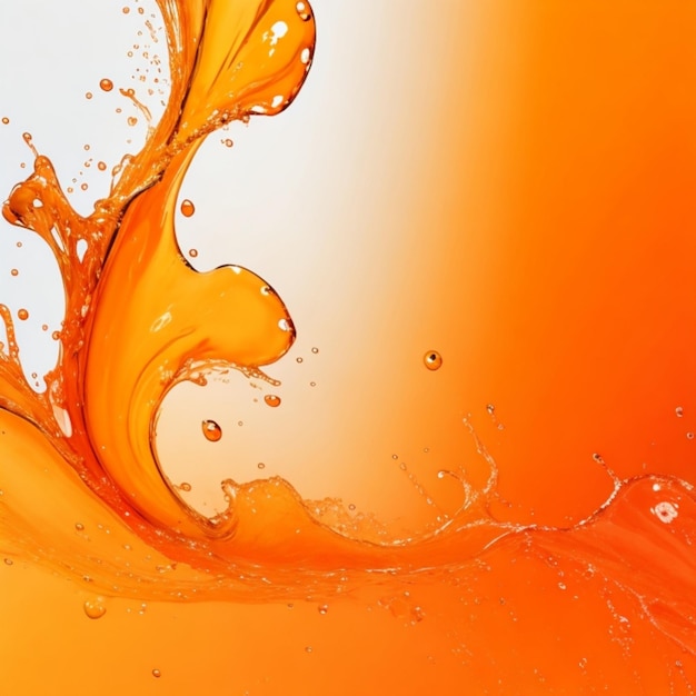 オレンジ色の水の色の背景