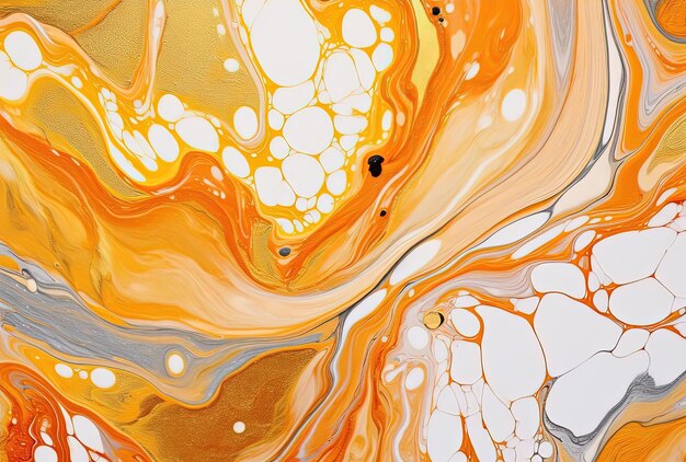 orange watercolor abstract graphic art