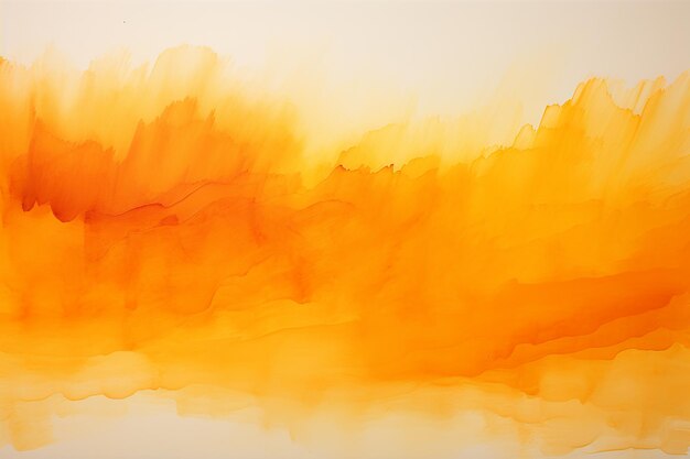 Orange watercolor abstract