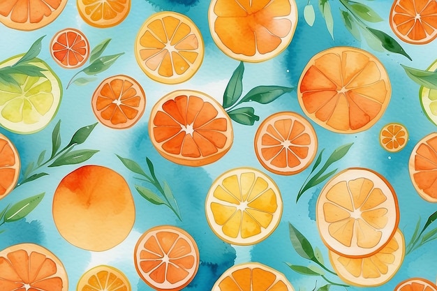 Orange watercolor background