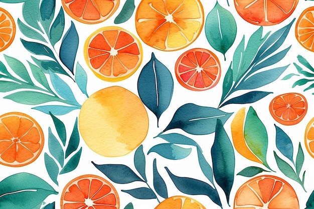 Orange watercolor background