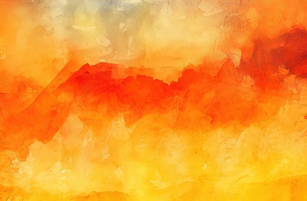 an orange watercolor background