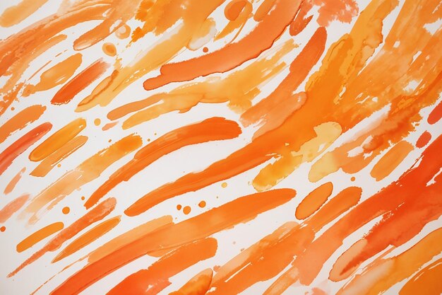 Orange watercolor brush stroke background