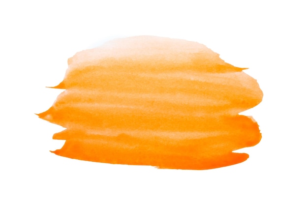 Orange watercolor paint