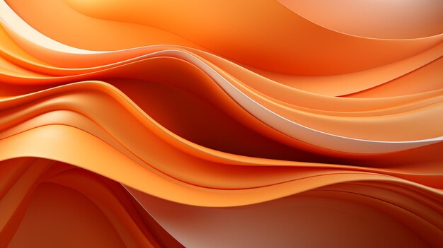 Orange waves abstract background