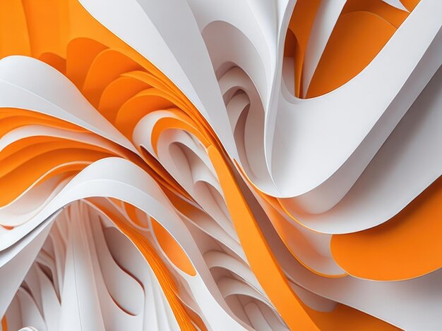 Оранжевые волны абстрактный фон
