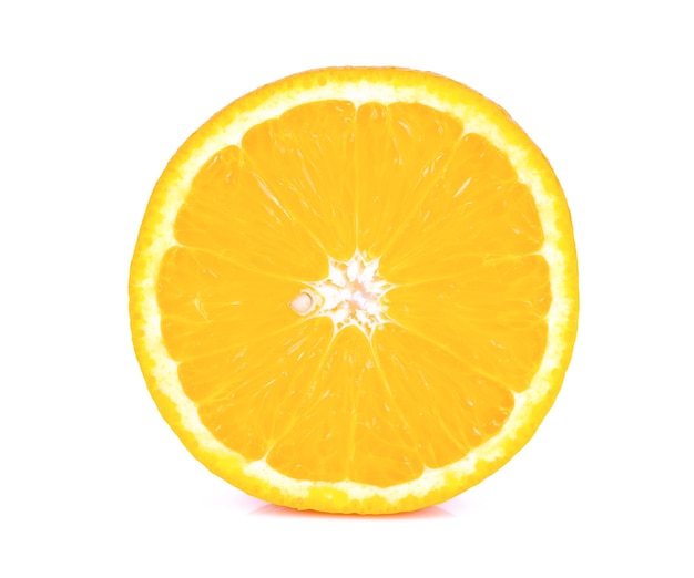 Orange on a white background