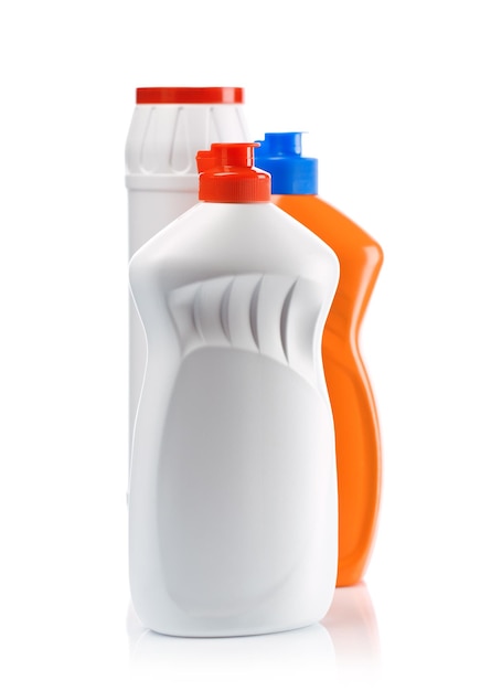 Orange and white bottles