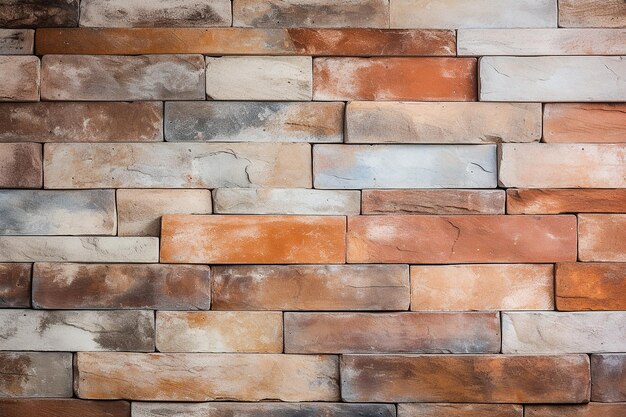 Orange and white brick wall texture