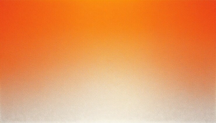 Orange white gradient background grainy texture smooth color gradient noise texture copy space