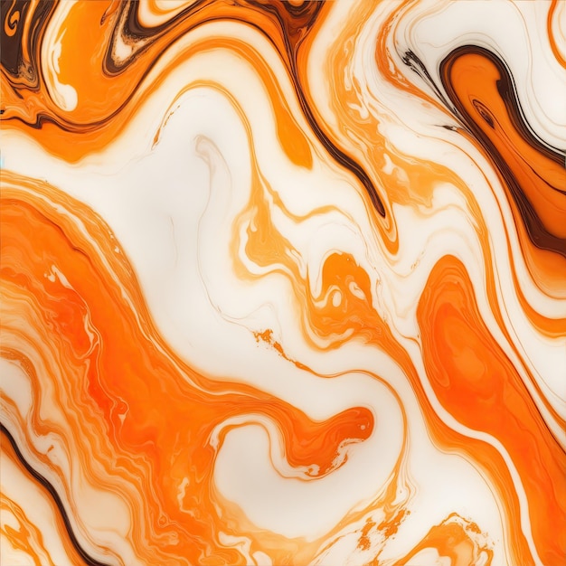 Orange and White marble textured background