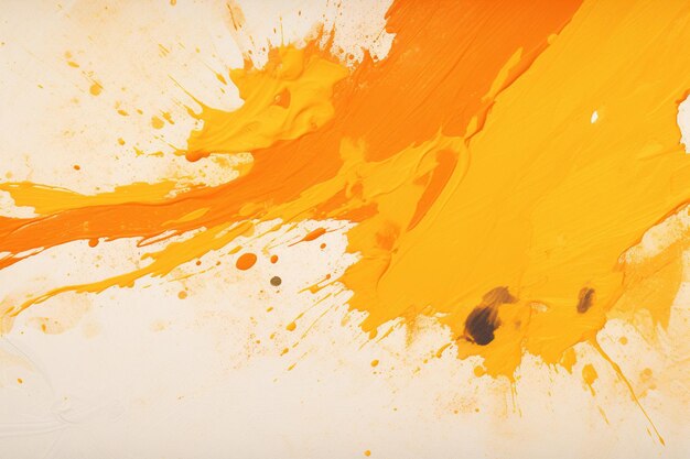 Orange and white paint grunge background