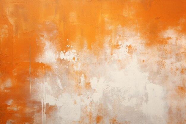 Orange and white painted dreams