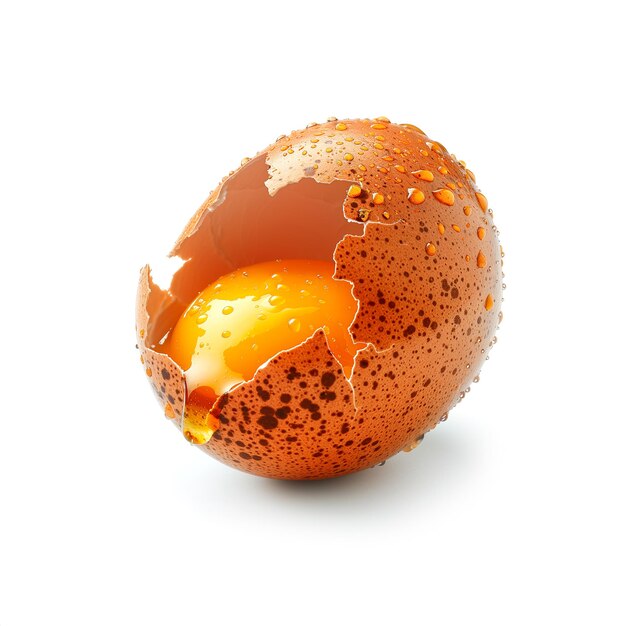 Photo orange with hole on white surface generative ai