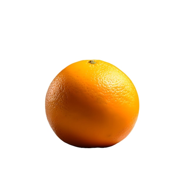 An orange with a white background