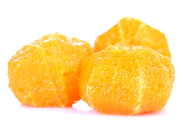 Orange without skin isolated  