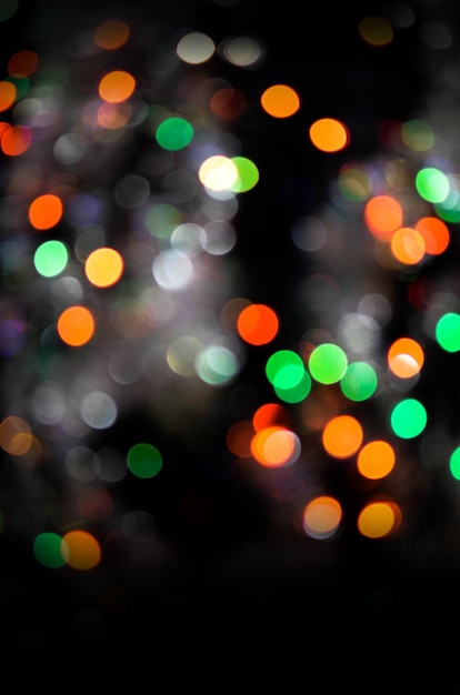 Orange yellow green bokeh