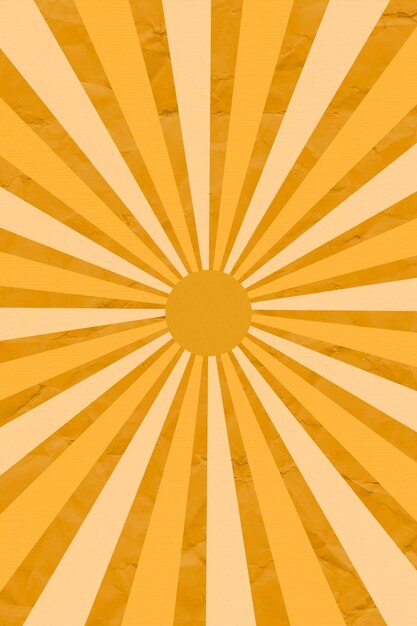 Orange yellow retro vibes abstract paper nostalgic design vintage texture retro background sun