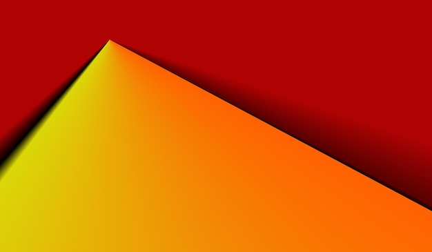 orange yellow triangle on red background