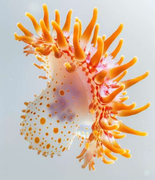 Foto nudibranchi dendronotidi a punti arancione