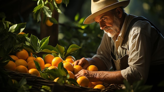 Photo orangery with abundant oranges gardeners delight