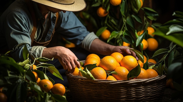 Photo orangery with abundant oranges gardeners delight
