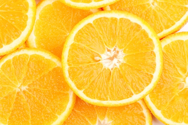 Oranges close up