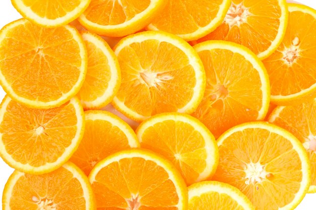 Oranges close up