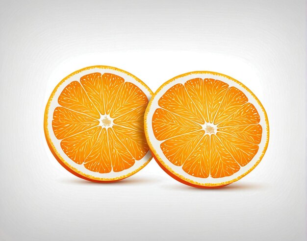 Photo oranges cut in half