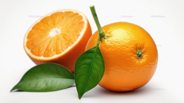 Oranges and a half of an orange